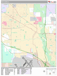 Des Plaines Wall Map Premium Style